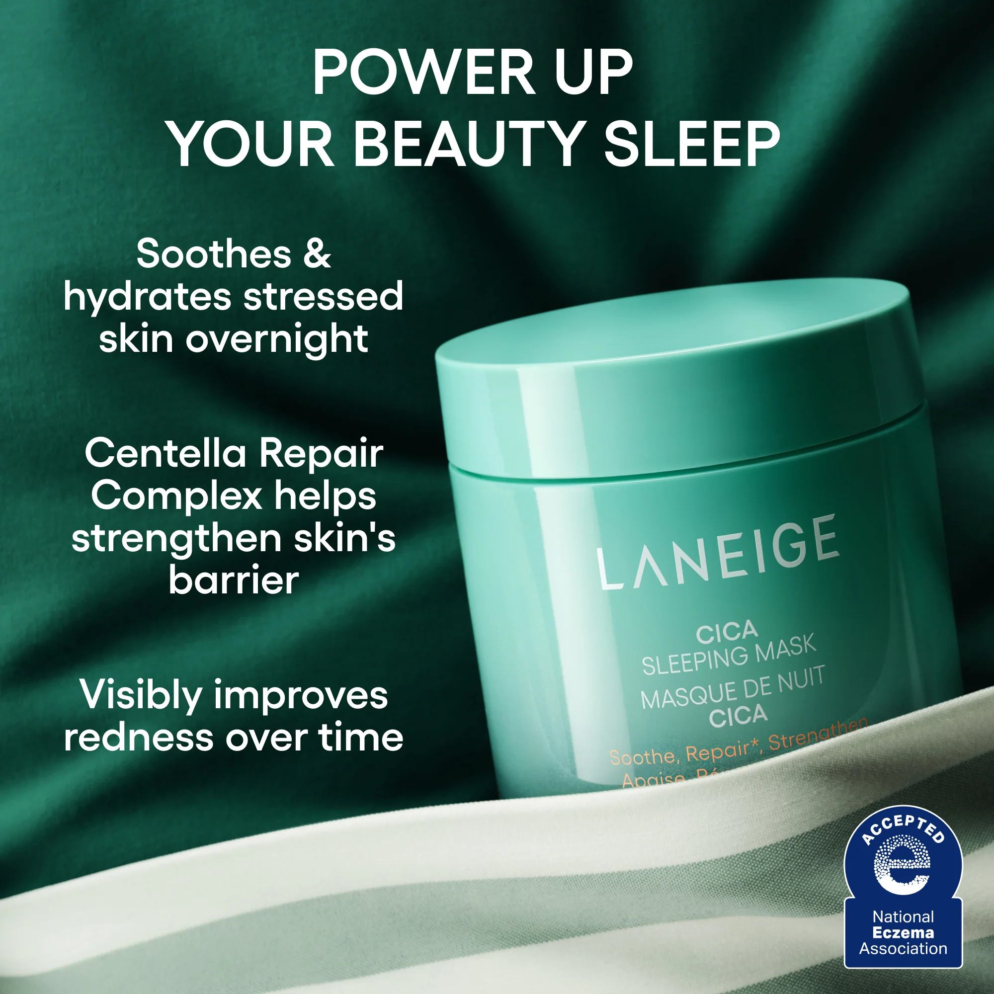 Cica Sleeping Mask with Centella Asiatica for Moisture Barrier Support - Image 3